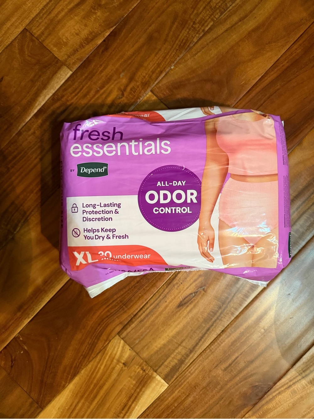 Women’s fresh essentials by depends bladder leak xl underwear. New!